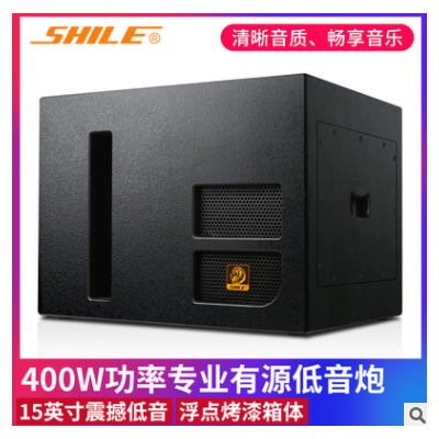 重低音音响 狮乐YW-1酒吧婚庆15英寸音箱 户外专业舞台有源低音炮