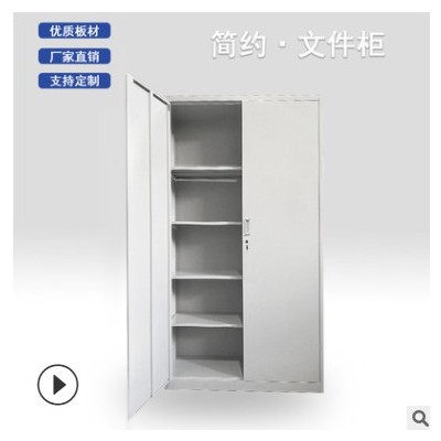 厂家直销简约钢制学校档案凭证柜储物柜带锁办公室文件柜可定制